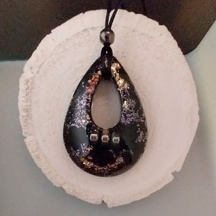 Orgonit Anhänger  modisch, schwarz, Schutz | Edelstein Heilstein Schmuck