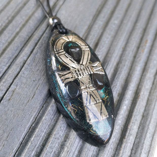 Orgonit Anhänger Anch Ankh | Edelstein Heilstein Schmuck