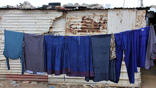 Indigo-blue laundry