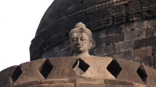 Buddha inside a stupa