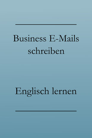 E mail auf englisch schreiben