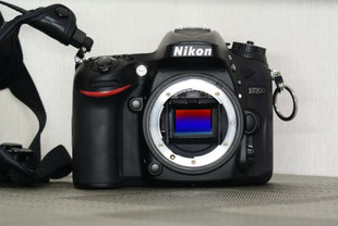 一眼レフカメラ Nikon D7200：ミラーアップ状態