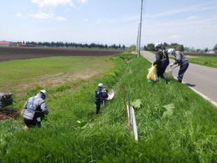 北海道_帯広_音更_十勝_株式会社トーシン-ゴミ拾い