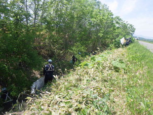 北海道_帯広_音更_十勝_株式会社トーシン-ゴミ拾い