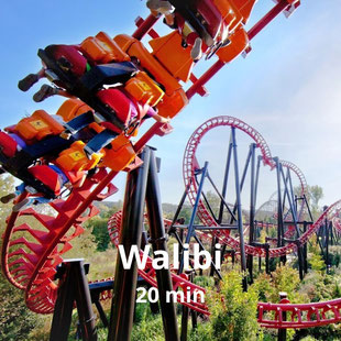 Activité pour les enfants autour de la Buissière- le parc récréatif de Walibi                                       Walibi Par Benjilambrecht — Travail personnel, CC BY-SA 3.0, 