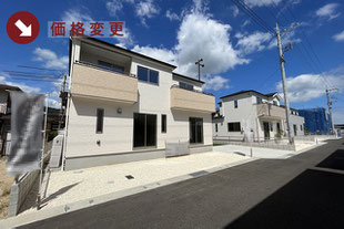 玉野市田井の新築一戸建て分譲住宅の外観 物件詳細ページにリンク