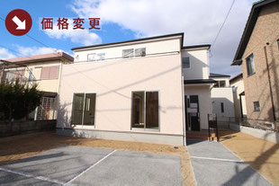 岡山県岡山市東区益野町の新築一戸建て分譲住宅の外観 物件詳細ページにリンク