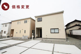 倉敷市玉島黒崎新町の新築一戸建て分譲住宅の外観 物件詳細ページにリンク