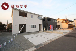倉敷市玉島阿賀崎の新築一戸建て分譲住宅の外観 物件詳細ページにリンク