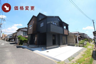 岡山市南区並木町2丁目の新築一戸建て分譲住宅の外観 物件詳細ページにリンク