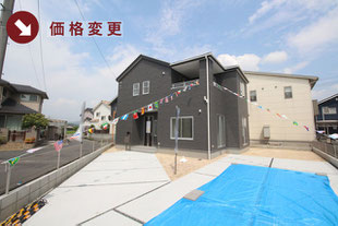 岡山県倉敷市西阿知町の新築一戸建て分譲住宅の外観 物件詳細ページにリンク