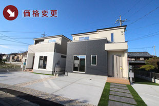 岡山市東区西大寺川口の新築一戸建て分譲住宅の外観 物件詳細ページにリンク