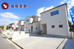 岡山県岡山市東区西大寺射越の新築一戸建て分譲住宅の外観 物件詳細ページにリンク