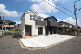 岡山市中区四御神の新築一戸建て分譲住宅の外観 物件詳細ページにリンク