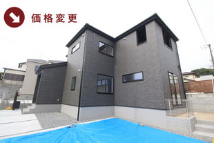 倉敷市児島稗田町の新築一戸建て分譲住宅の外観 物件詳細ページにリンク