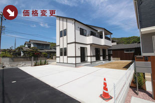 倉敷市児島下の町7丁目の新築一戸建て分譲住宅の外観 物件詳細ページにリンク
