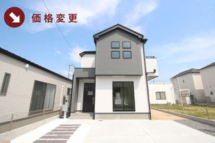 岡山市中区山崎の新築一戸建て分譲住宅の外観 物件詳細ページにリンク