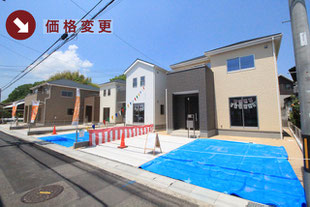 岡山県倉敷市八島の新築一戸建て分譲住宅の外観 物件詳細ページにリンク