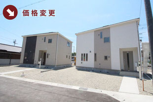 岡山県倉敷市児島小川8丁目の新築一戸建て分譲住宅の外観 物件詳細ページにリンク