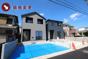 総社市泉の新築一戸建て分譲住宅の外観 物件詳細ページにリンク