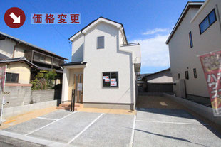 岡山県岡山市東区西大寺中野の新築一戸建て分譲住宅の外観 物件詳細ページにリンク