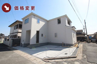 倉敷市連島中央4丁目の新築一戸建て分譲住宅の外観 物件詳細ページにリンク