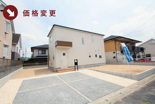 赤磐市桜が丘西8丁目の新築一戸建て分譲住宅の外観 物件詳細ページにリンク