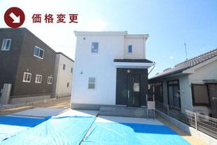 総社市井手の新築一戸建て分譲住宅の外観 物件詳細ページにリンク