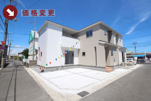 岡山市南区並木町2丁目の新築一戸建て分譲住宅の外観 物件詳細ページにリンク