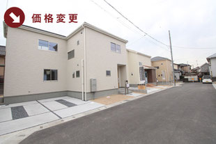 岡山県倉敷市亀島の新築一戸建て分譲住宅の外観 物件詳細ページにリンク