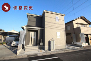 岡山市北区白石の新築一戸建て分譲住宅の外観 物件詳細ページにリンク
