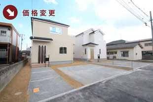 岡山県岡山市中区湊の新築一戸建て分譲住宅の外観 物件詳細ページにリンク