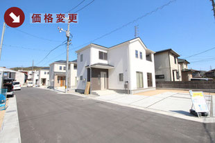 岡山県倉敷市林の新築一戸建て分譲住宅の外観 物件詳細ページにリンク