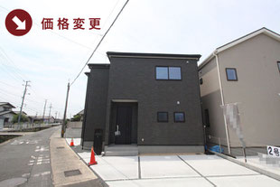 倉敷市大島の新築一戸建て分譲住宅の外観 物件詳細ページにリンク