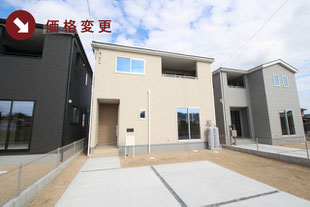 瀬戸内市邑久町豊原の新築一戸建て分譲住宅の外観 物件詳細ページにリンク
