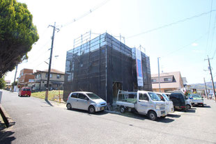岡山県赤磐市桜が丘西の新築一戸建て分譲住宅の外観 物件詳細ページにリンク