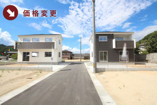 倉敷市林の新築一戸建て分譲住宅の外観 物件詳細ページにリンク