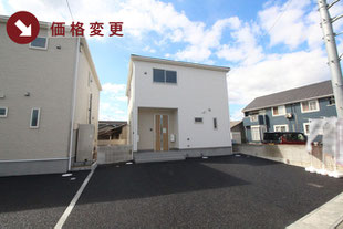 倉敷市中畝の新築一戸建て分譲住宅の外観 物件詳細ページにリンク