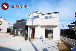 岡山県岡山市東区西大寺松崎の新築一戸建て分譲住宅の外観 物件詳細ページにリンク