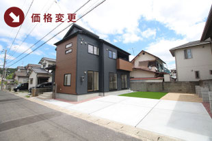 岡山市中区海吉の新築一戸建て分譲住宅の外観 物件詳細ページにリンク