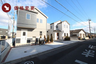 岡山県倉敷市水江の新築一戸建て分譲住宅の外観 物件詳細ページにリンク