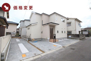 岡山県岡山市中区江並の新築一戸建て分譲住宅の外観 物件詳細ページにリンク