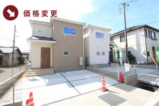 岡山県倉敷市西中新田の新築一戸建て分譲住宅の外観 物件詳細ページにリンク