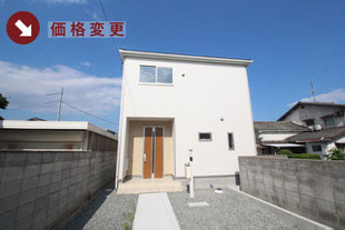 岡山市北区平野の新築一戸建て分譲住宅の外観 物件詳細ページにリンク