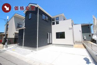 岡山市中区海吉の新築一戸建て分譲住宅の外観 物件詳細ページにリンク