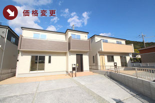岡山県玉野市奥玉の新築一戸建て分譲住宅の外観 物件詳細ページにリンク