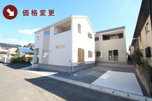岡山県岡山市南区築港新町の新築一戸建て分譲住宅の外観 物件詳細ページにリンク