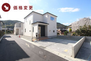 岡山県岡山市南区川張の新築一戸建て分譲住宅の外観 物件詳細ページにリンク