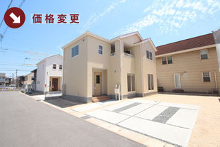 岡山県倉敷市連島町鶴新田の新築一戸建て分譲住宅の外観 物件詳細ページにリンク