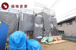 岡山県倉敷市東粒浦の新築一戸建て分譲住宅の外観 物件詳細ページにリンク